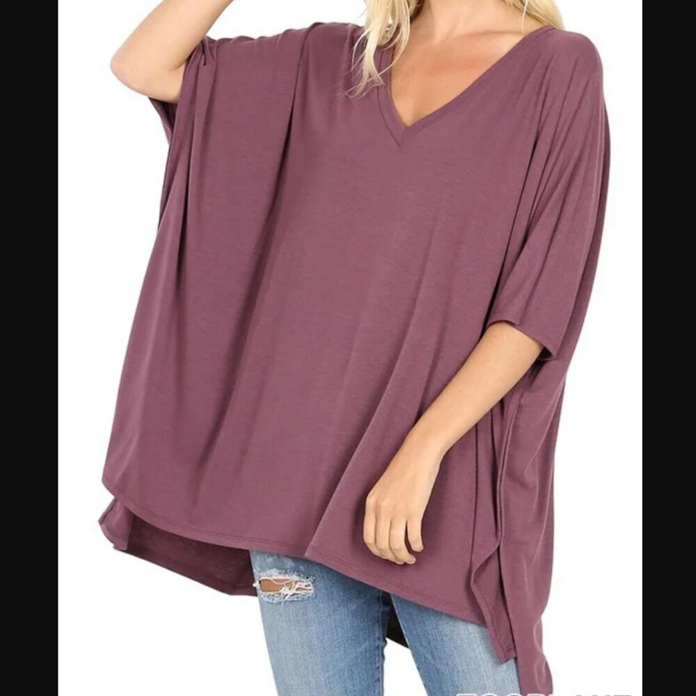 NWT - Oversized V-Neck Poncho